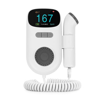 Youha Baby Doppler – Thuis gebruik baby harttonen beluisteren met HD display, volume-instelling en draagbaar ontwerp voor een persoonlijke ervaring tijdens je zwangerschap.