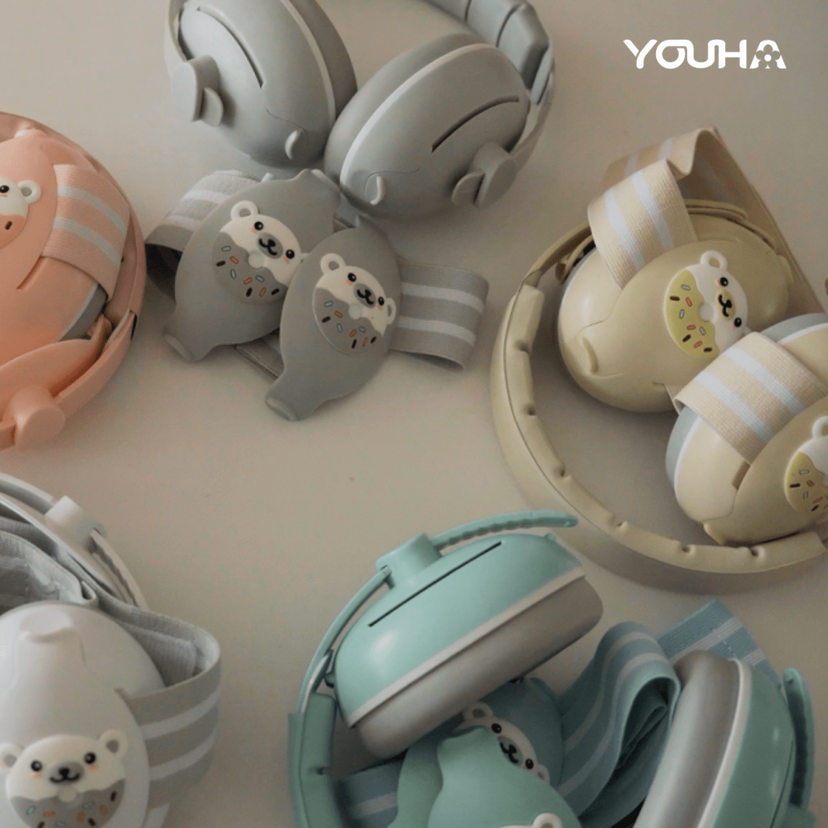 Meegroeiende Youha gehoorbeschermers voor baby’s en peuters, geschikt voor Oud & Nieuw en andere luidruchtige momenten met demping van 27 dB.
